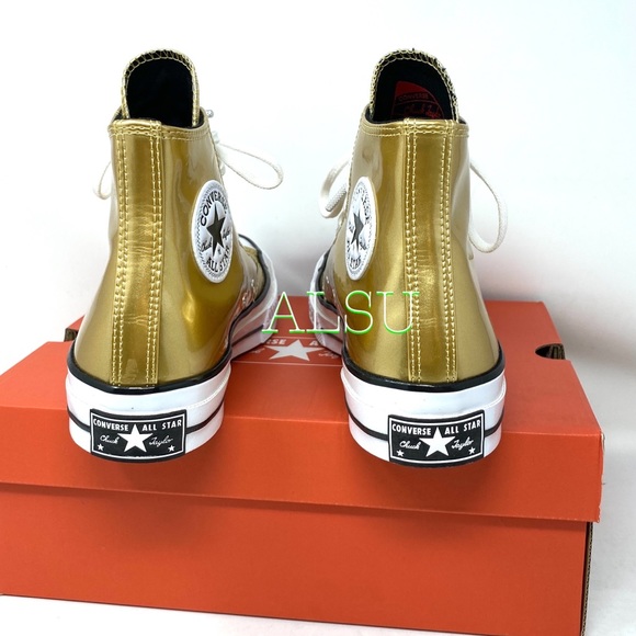 Converse Chuck 70 High Gold Women’s Sneakers - Picture 4 of 7